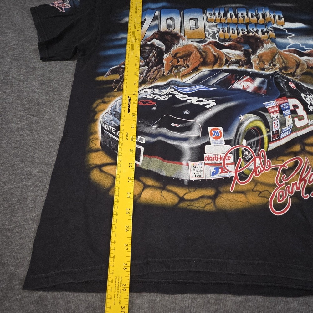 90's Chase Dale Earnhardt 700 Charging Horses T-Shirt Vintage AOP Size XL - Picture 6 of 11